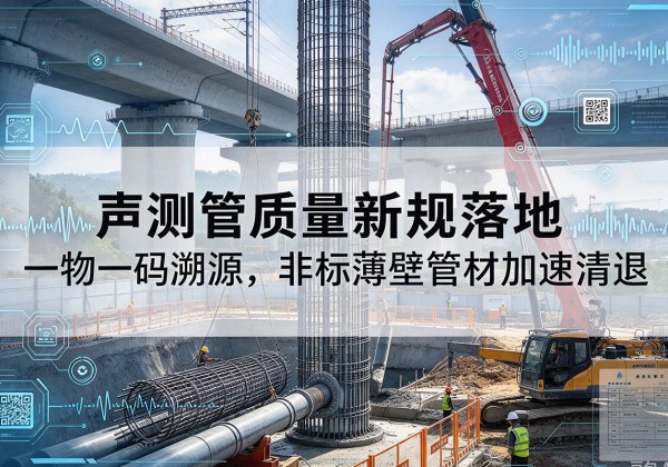 泾源声测管质量新规落地，一物一码溯源，非标薄壁管材加速清退